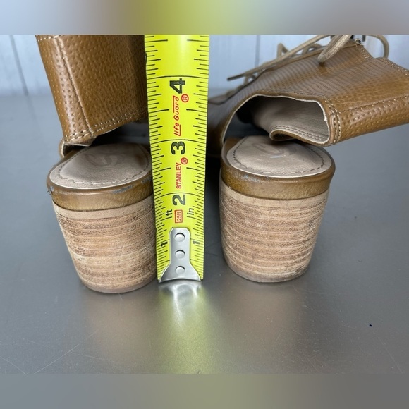 Sbicca Hogan Open Toe Dress Sandals Booties Shoes Tan Size 8 USA Made - Picture 6 of 8